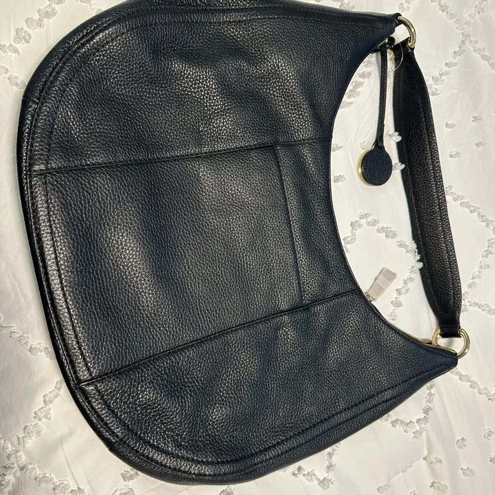 Michael Kors Pebbled Black Hobo Bag - Picture 4 of 7